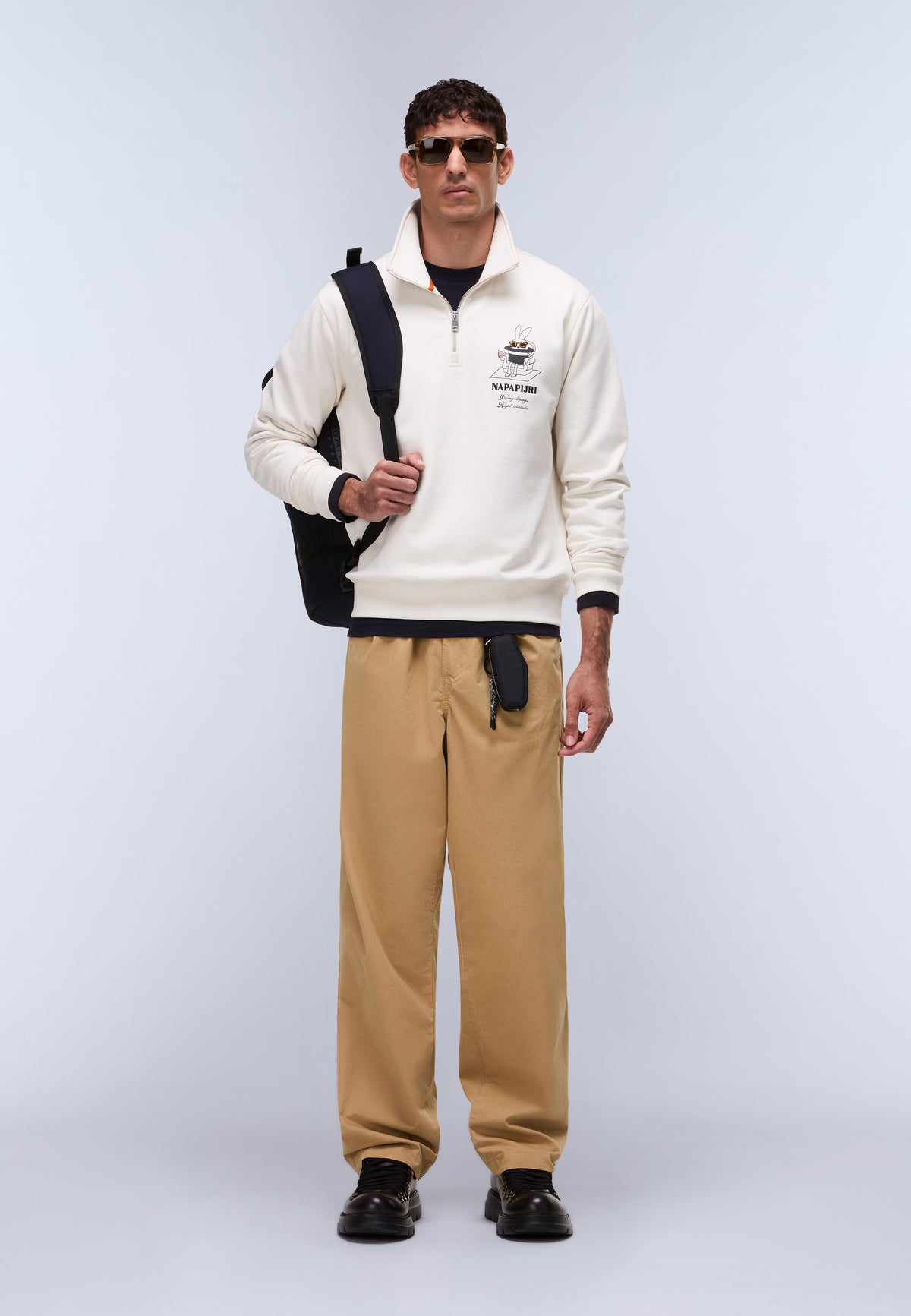 Sol French Terry Sweatshirt White Whisper - 3