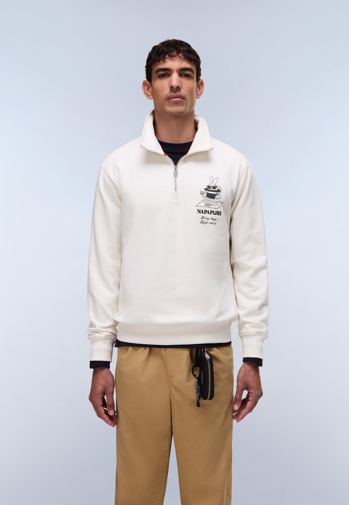 Sol French Terry Sweatshirt White Whisper - 4