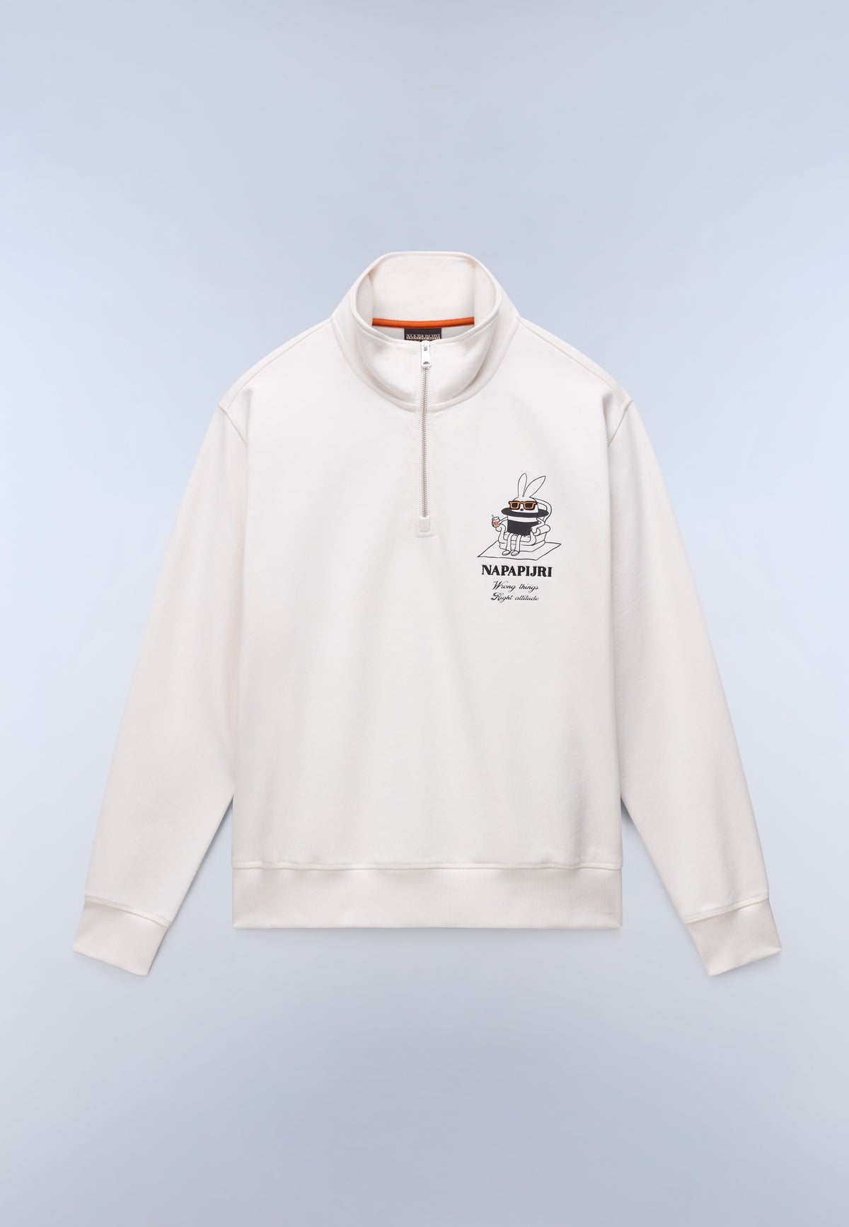 Sol French Terry Sweatshirt White Whisper - 1