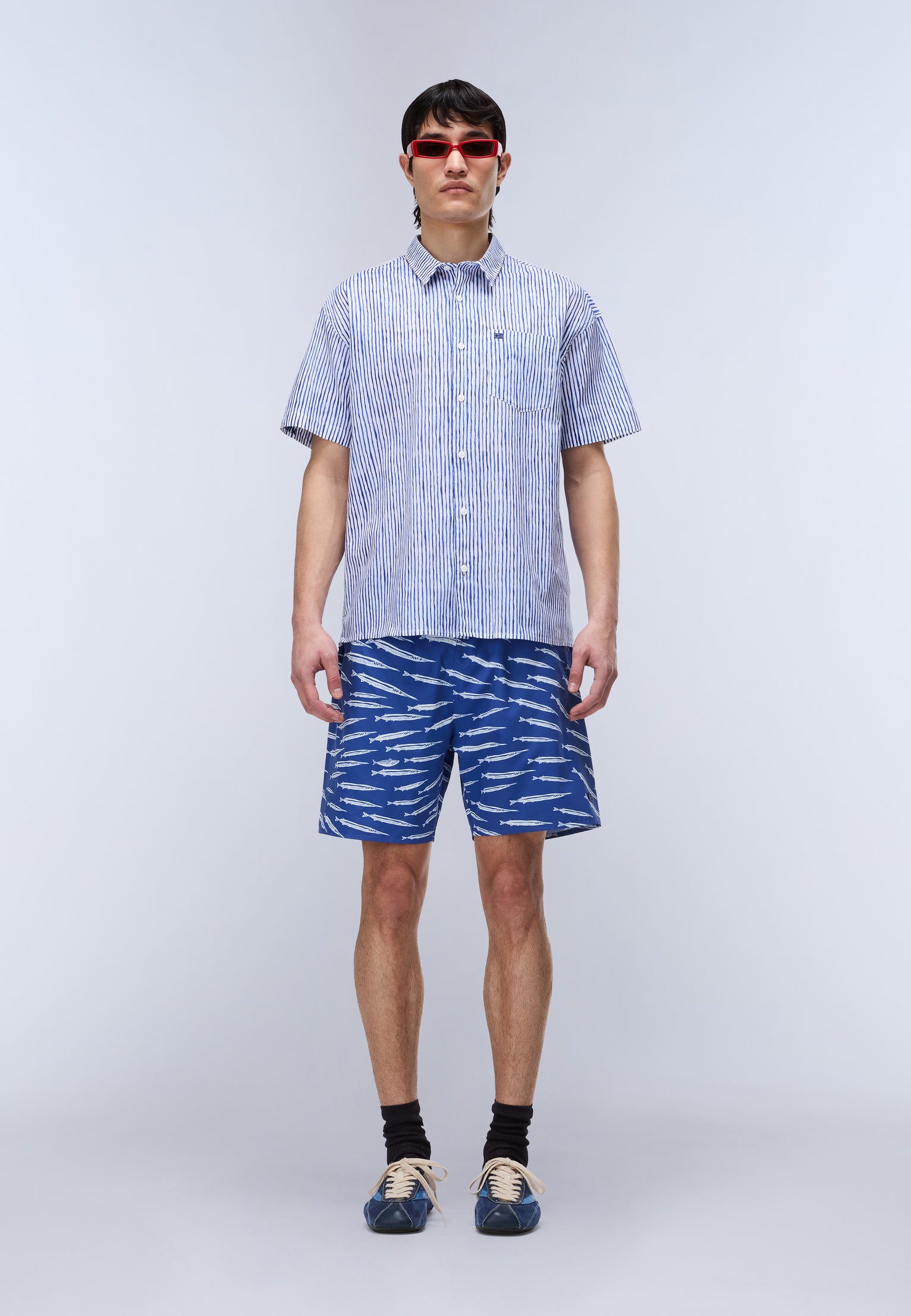 Kurzarmhemd mit Aufdruck Elior 