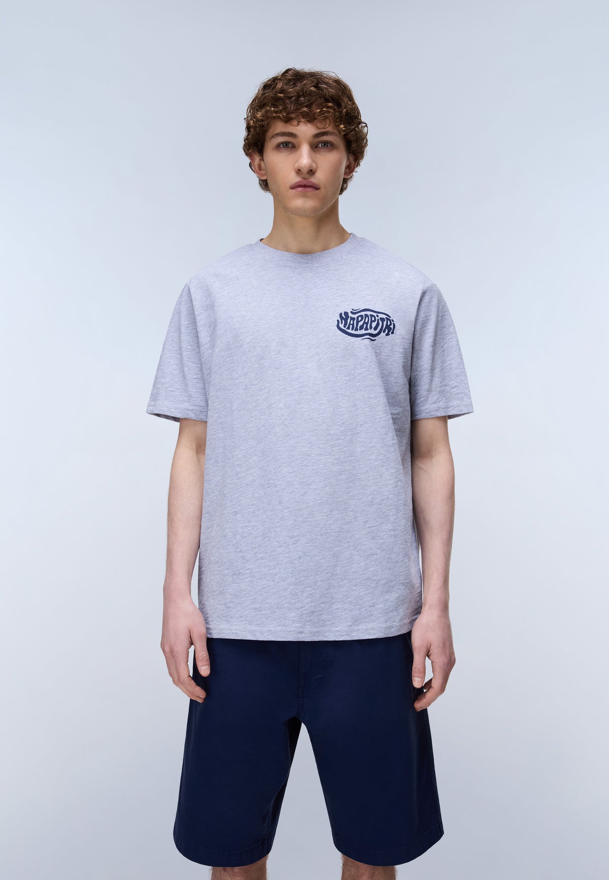 Elior Short Sleeve T-Shirt Light Grey - 4