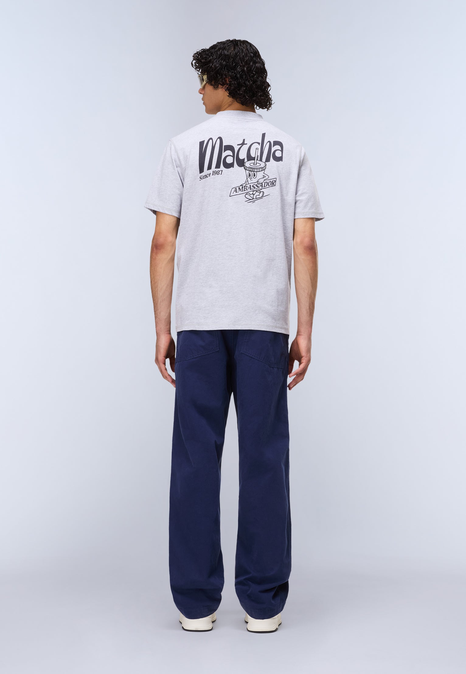 Camiseta de Manga Corta Sol Light Grey