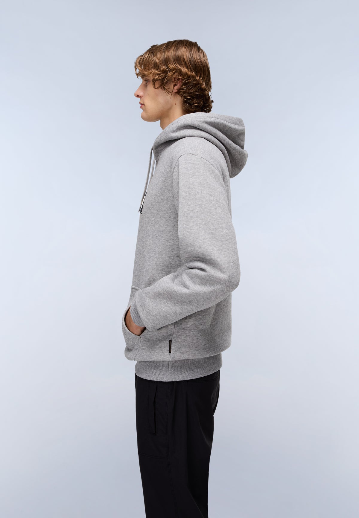 Box Logo Hoodie Medium Grey Melange - 4