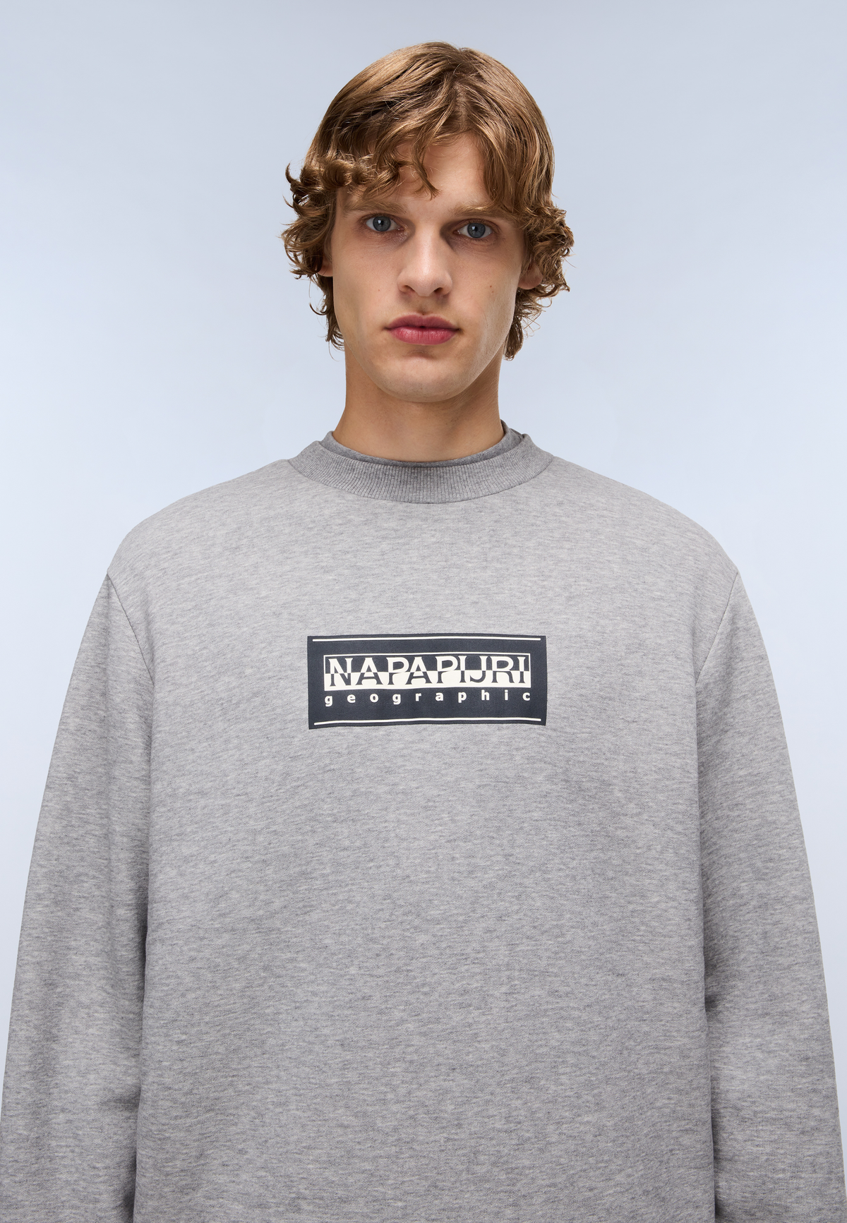 Box Logo Sweatshirt Medium Grey Melange - 2
