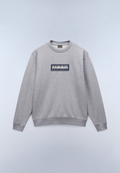 Box Logo Sweatshirt Medium Grey Melange - 1