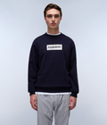 Box Logo French Terry Sweatshirt Dark Blue - 3