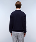 Box Logo French Terry Sweatshirt Dark Blue - 4