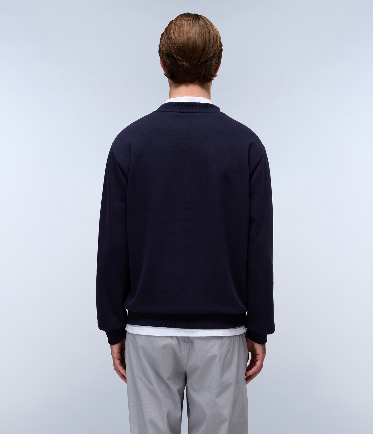 Box Logo French Terry Sweatshirt Dark Blue - 4