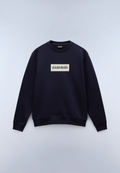 Box Logo French Terry Sweatshirt Dark Blue - 1