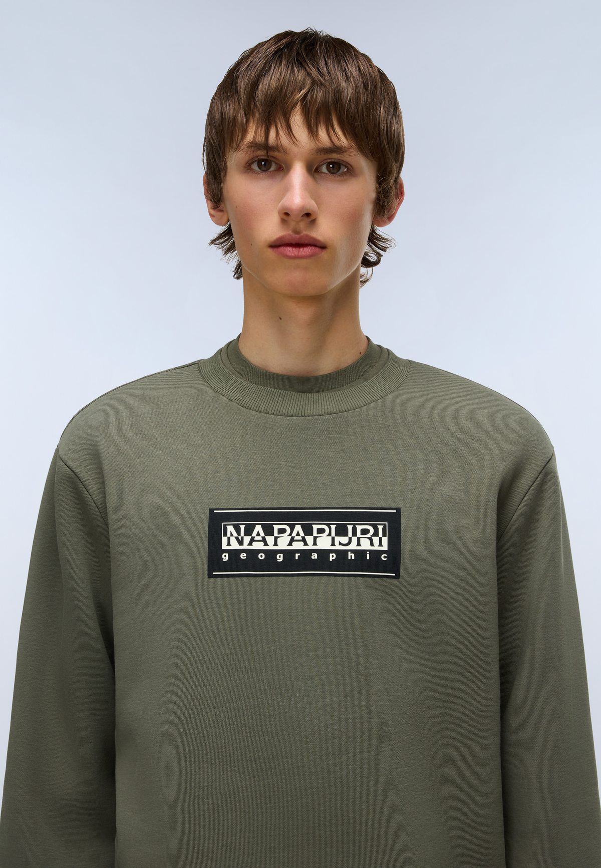 Box Logo Sweatshirt Green Tea Leaf - 2