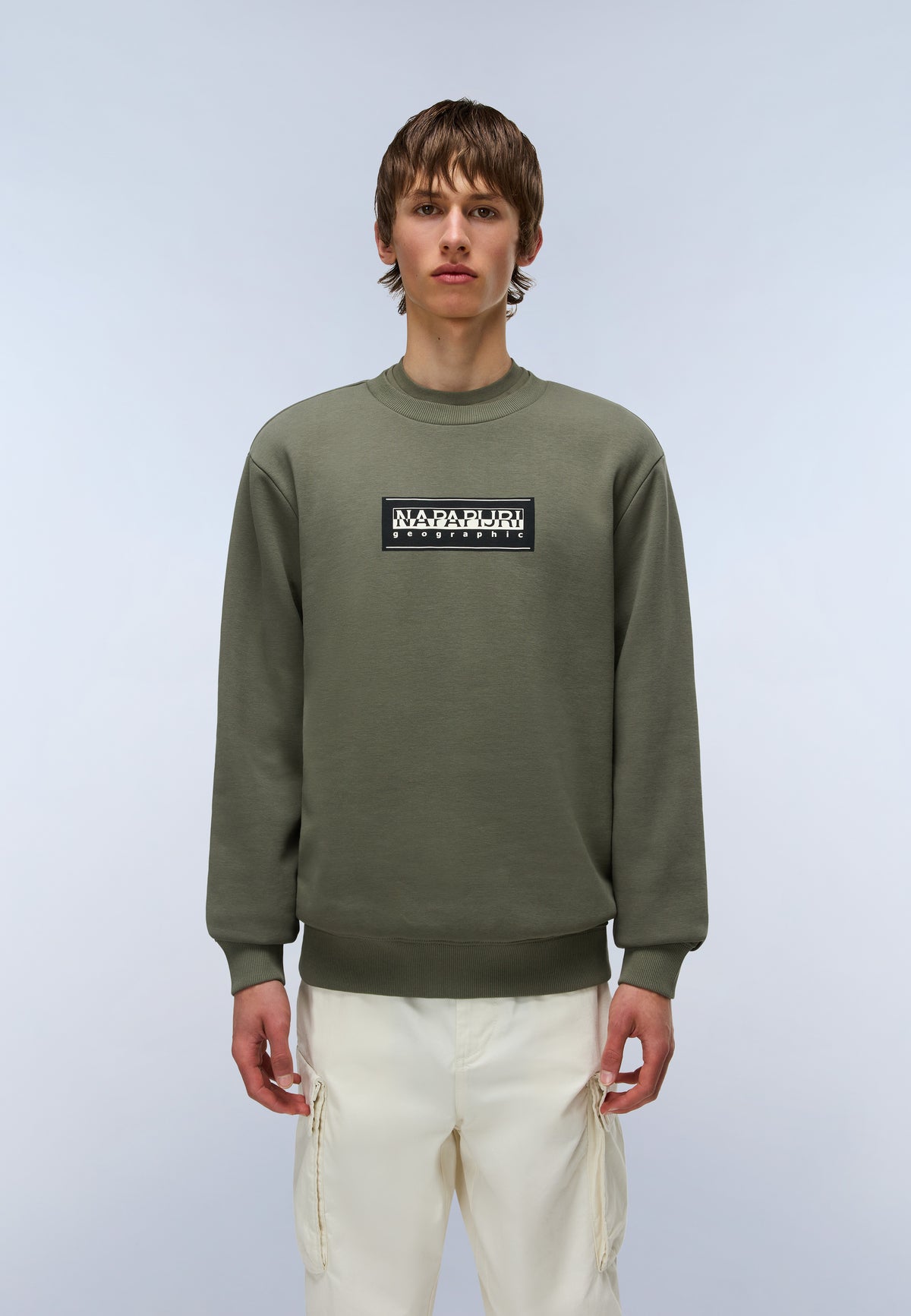 Box Logo Sweatshirt Green Tea Leaf - 3