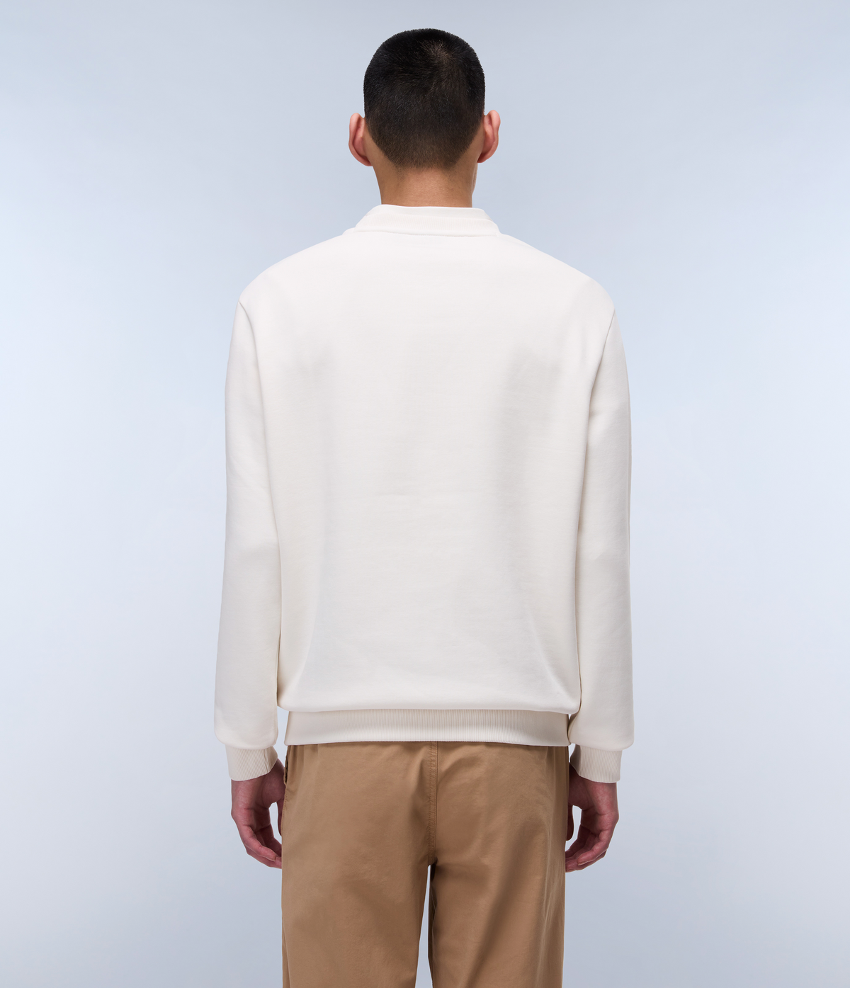 Box Logo French Terry Sweatshirt White Whisper - 4