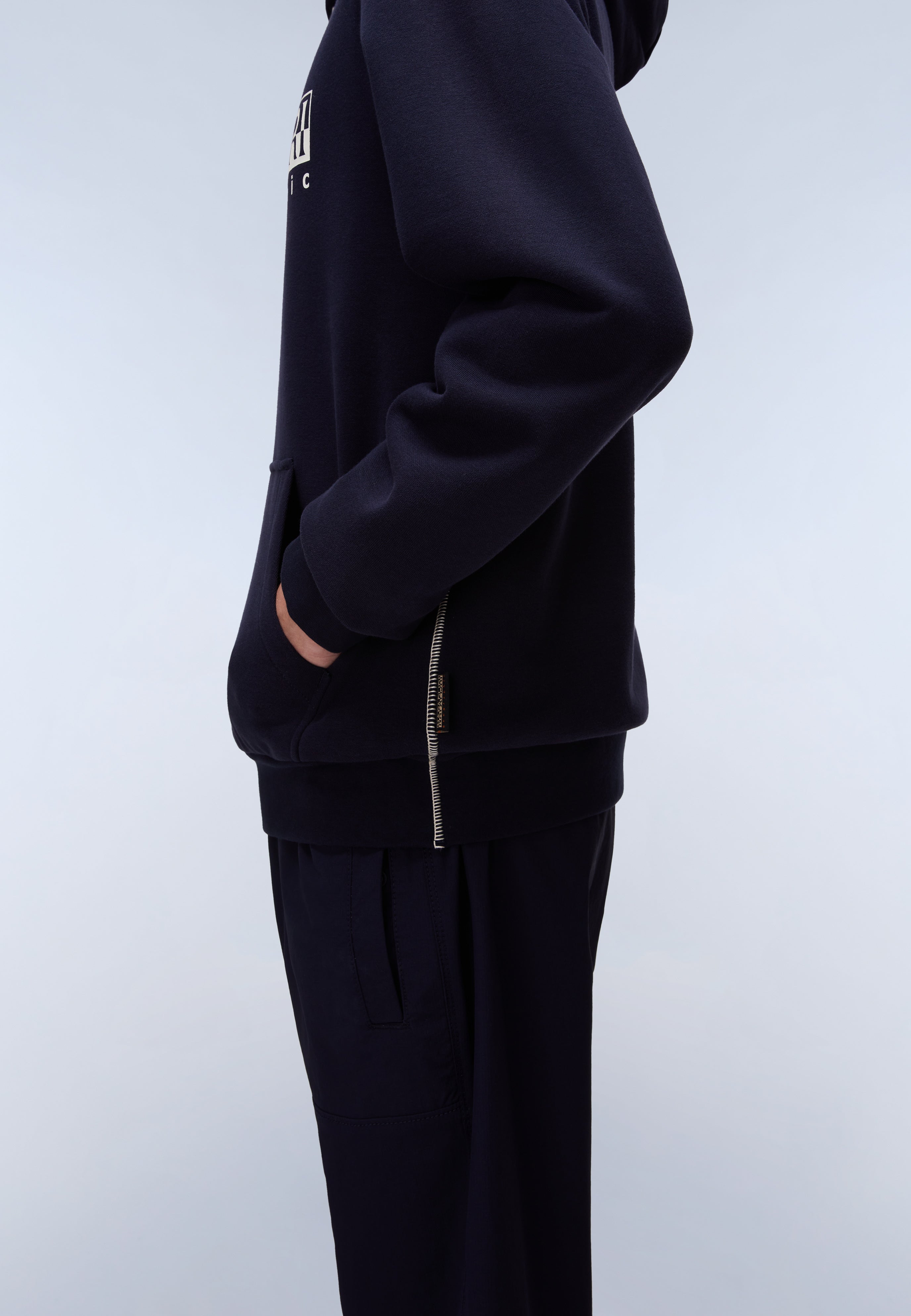 Napapijri Aylmer Winter Hoodie Men Dark Blue