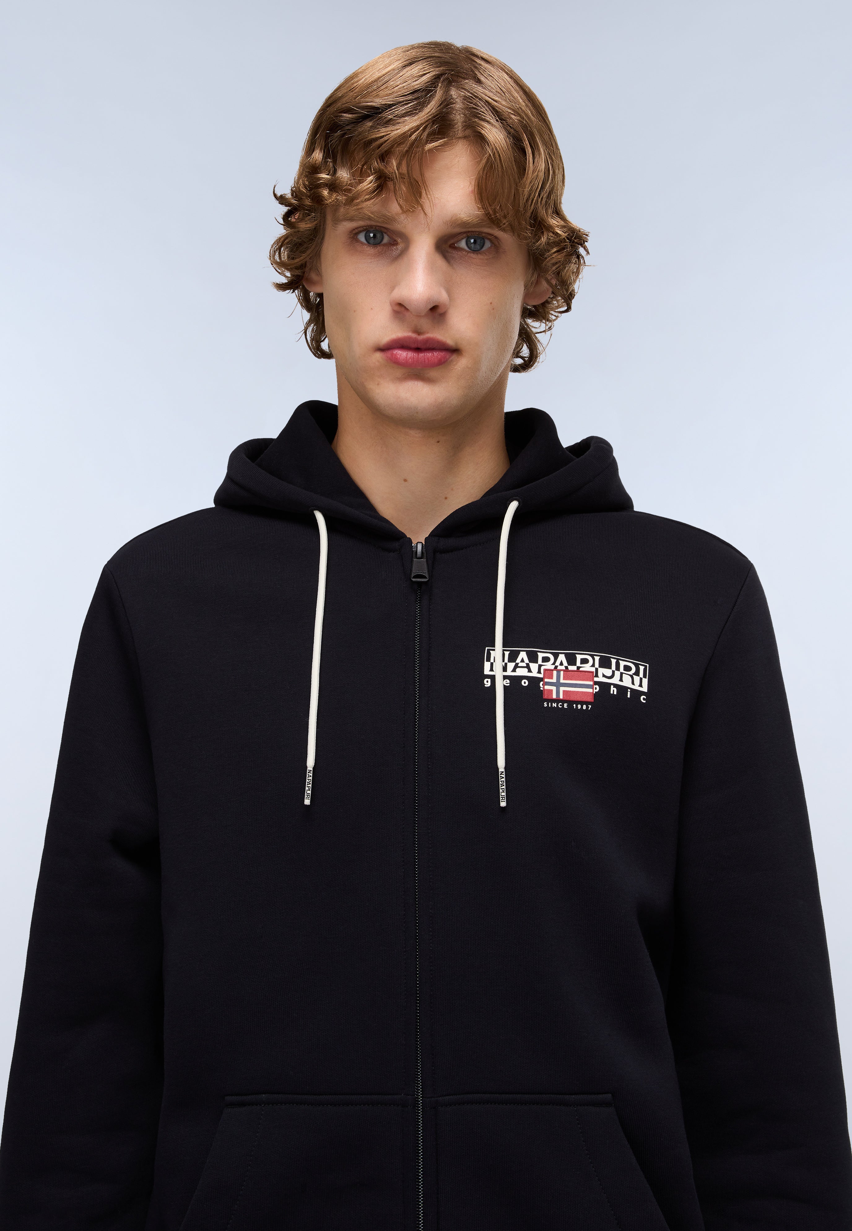 Napapijri Aylmer Winter Full-Zip Hoodie Men Black