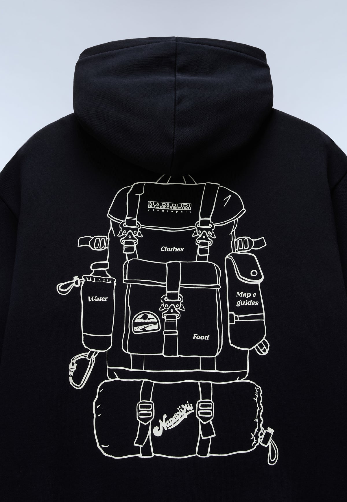 Sudadera con Capucha Albedo French Terry Negro - 2