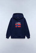 Sudadera con Capucha Albedo French Terry Azul Academy - 1