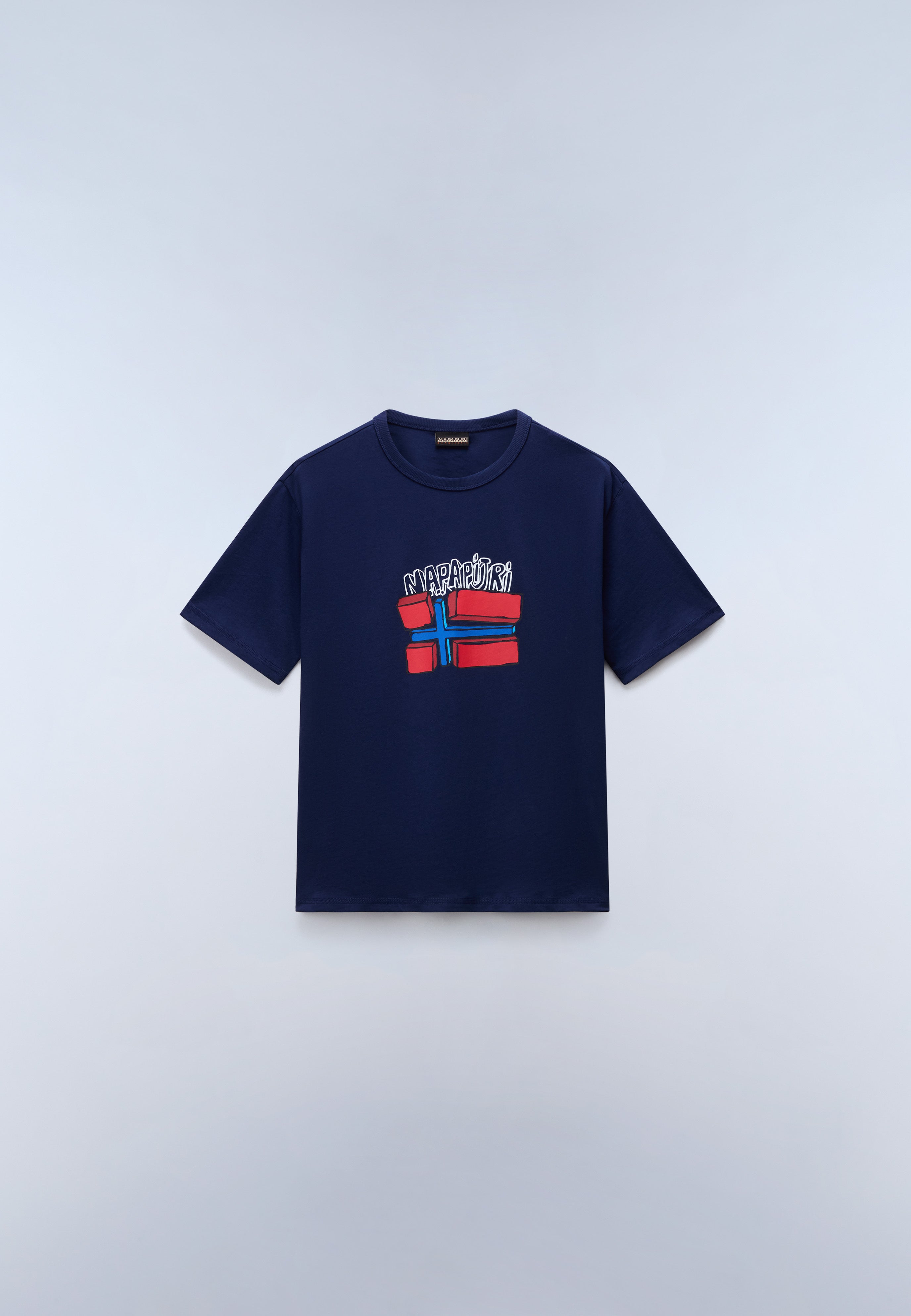 Napapijri Albedo Short Sleeve T-Shirt Kids Blue Academy