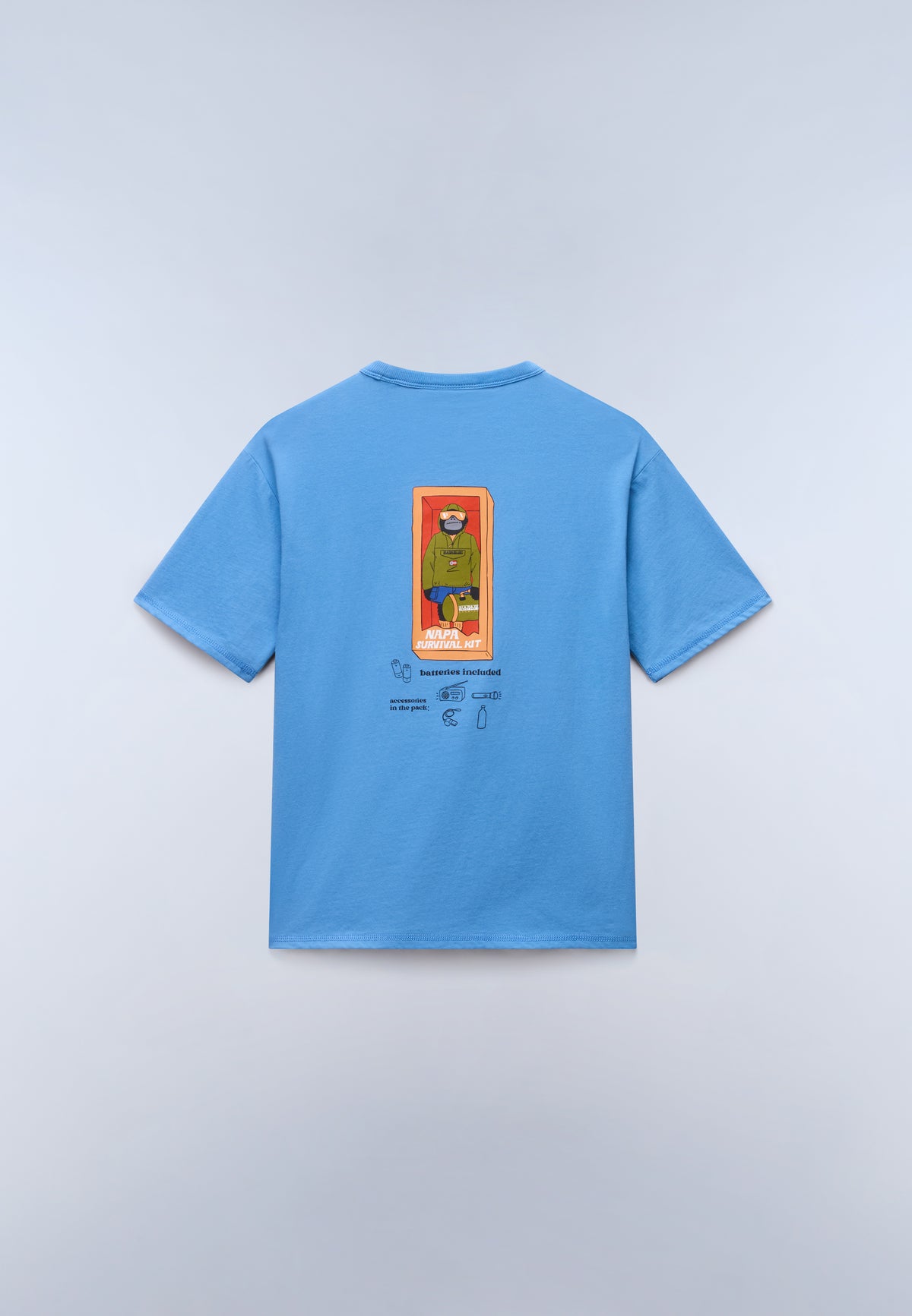 Camiseta de Manga Corta Albedo Azul Claro - 1