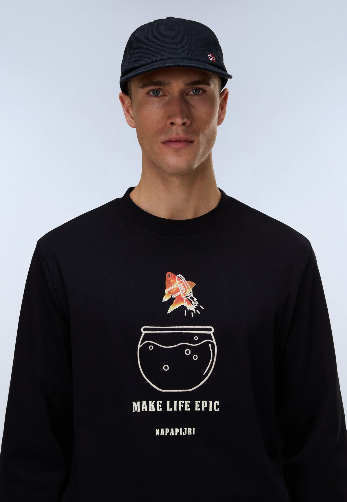 T-Shirt a Maniche Lunghe Sol  - 2