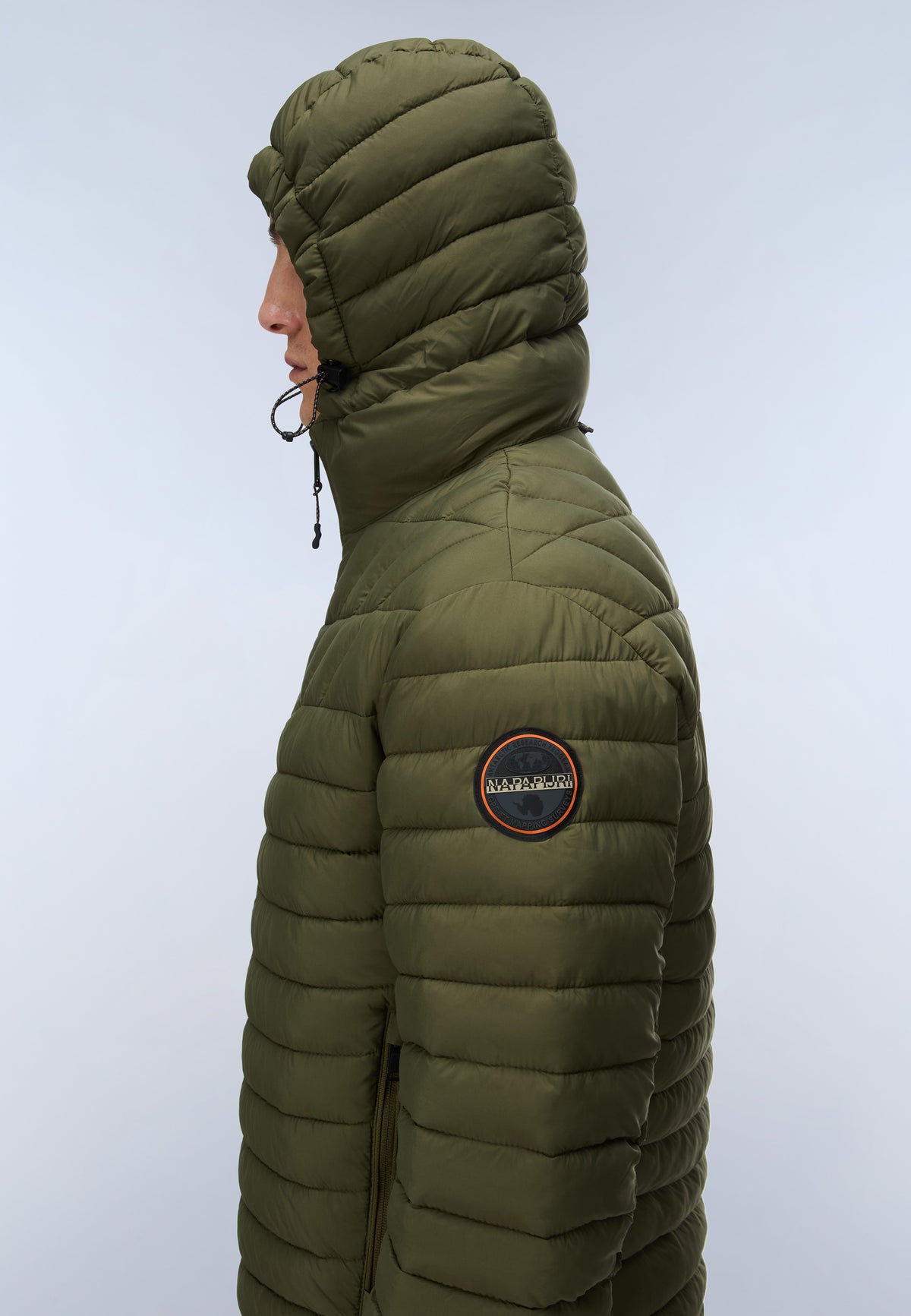 Lapaz Hooded Puffer Jacket Green Olive Night - 5