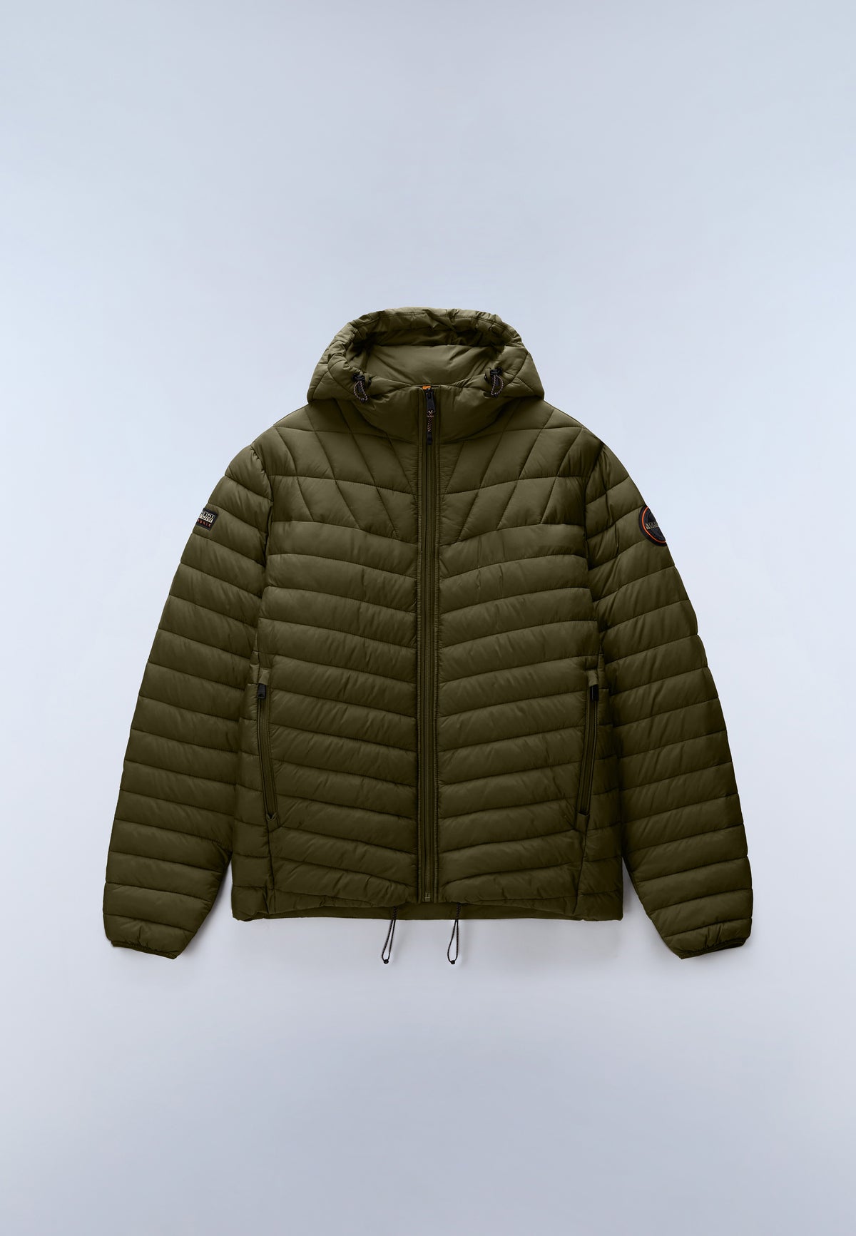 Lapaz Hooded Puffer Jacket Green Olive Night - 1