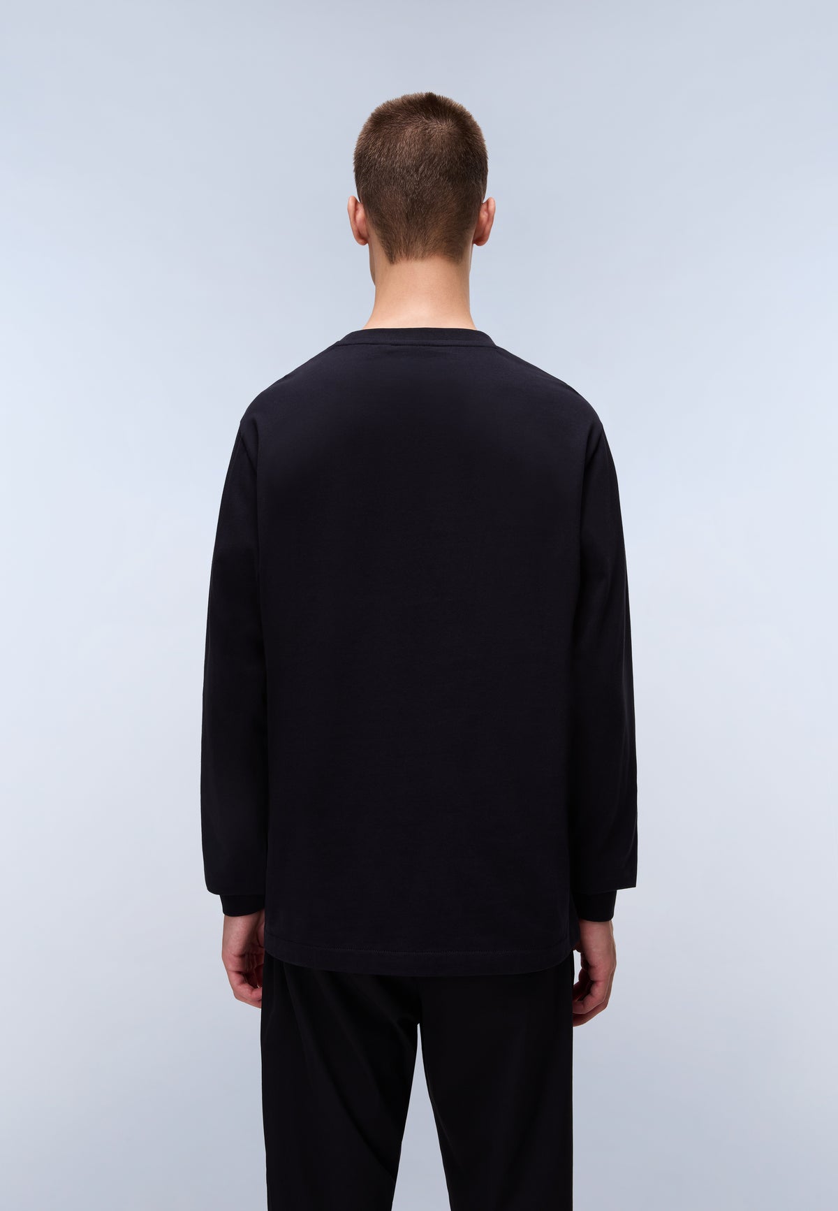 Box Logo Jersey Long Sleeve T-Shirt Black - 4