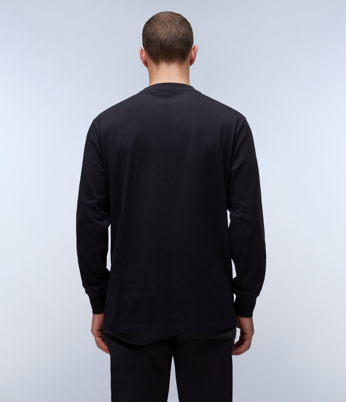 Box Logo Jersey Long Sleeve T-Shirt Black - 4