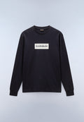 Box Logo Jersey Long Sleeve T-Shirt Black - 1
