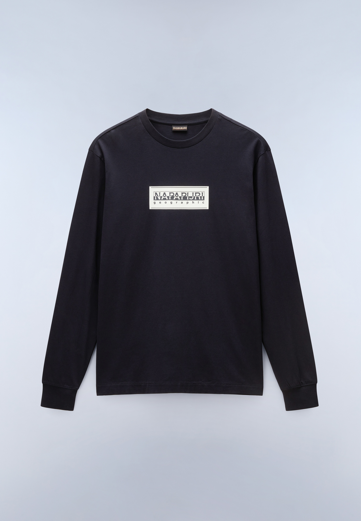 Box Logo Jersey Long Sleeve T-Shirt Black - 1