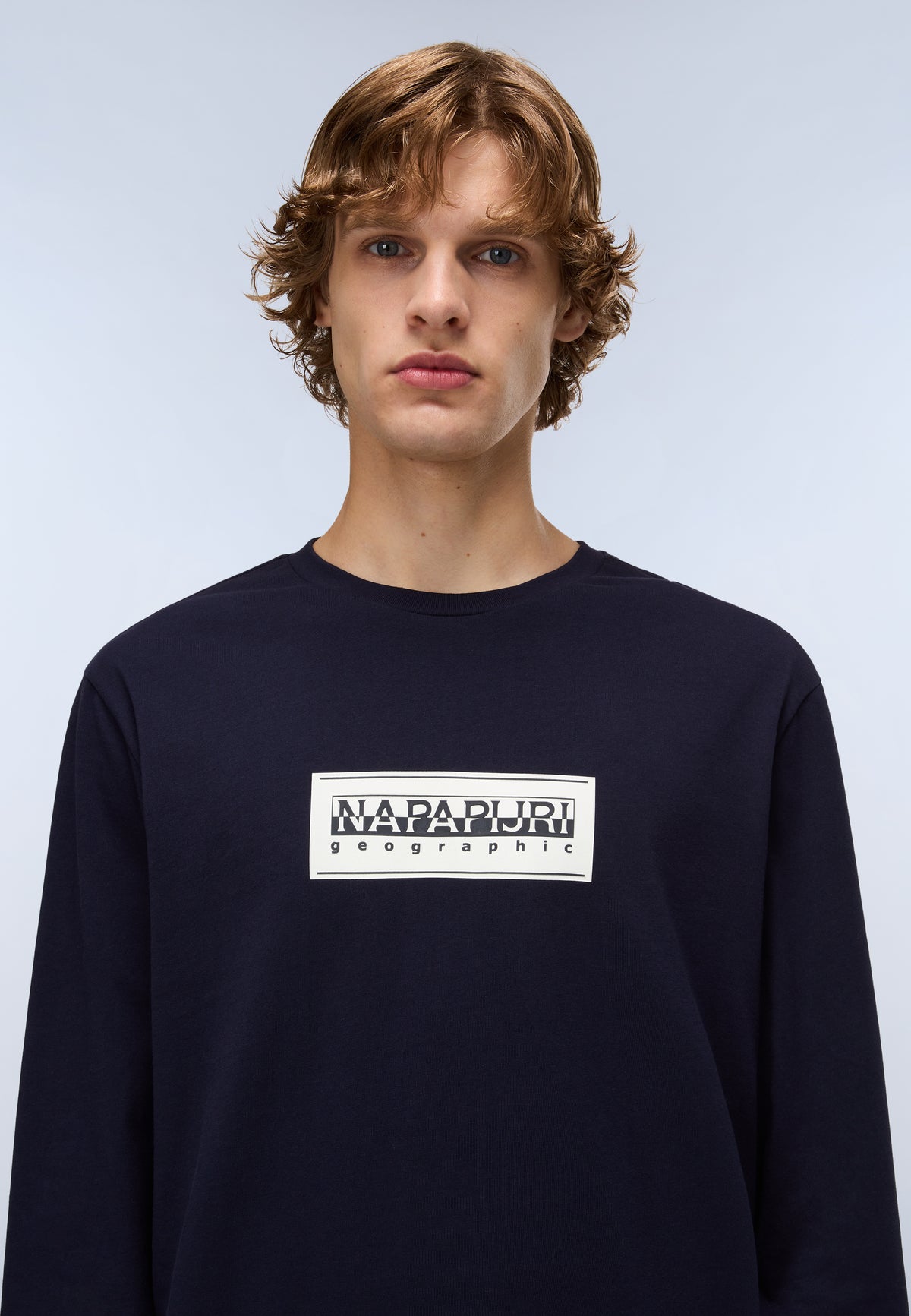 Langärmeliges Jersey-T-Shirt Box Logo  - 2