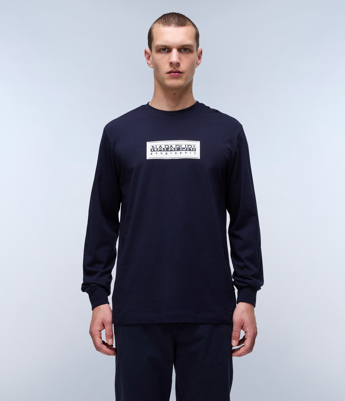 Langärmeliges Jersey-T-Shirt Box Logo  - 3