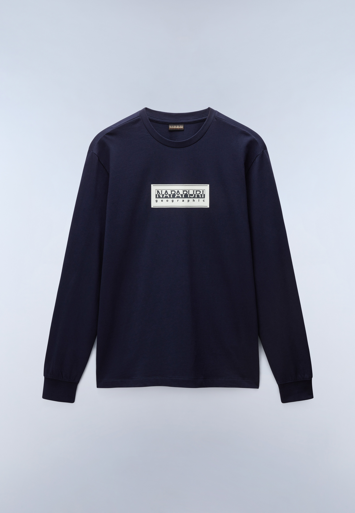 Langärmeliges Jersey-T-Shirt Box Logo  - 1