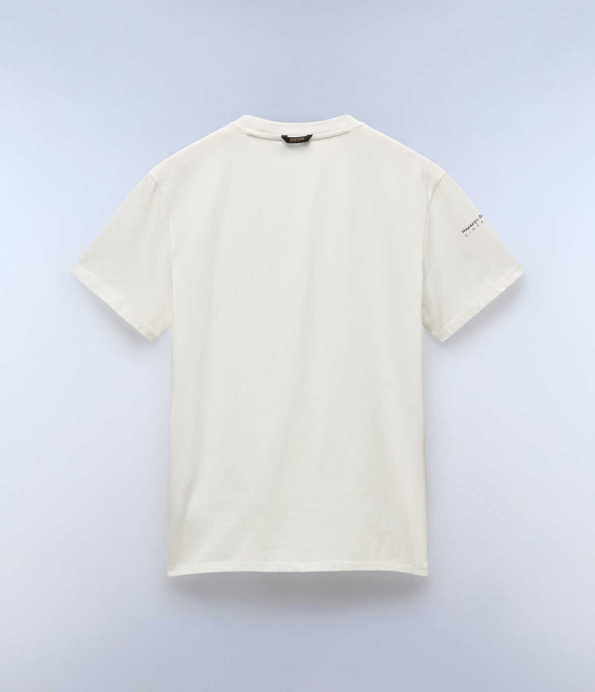 Tシャツ・カットソー NAPAPIJRI Men T-shirt White NP0A4IED 206 Badge Short Sleeve T-Shirt