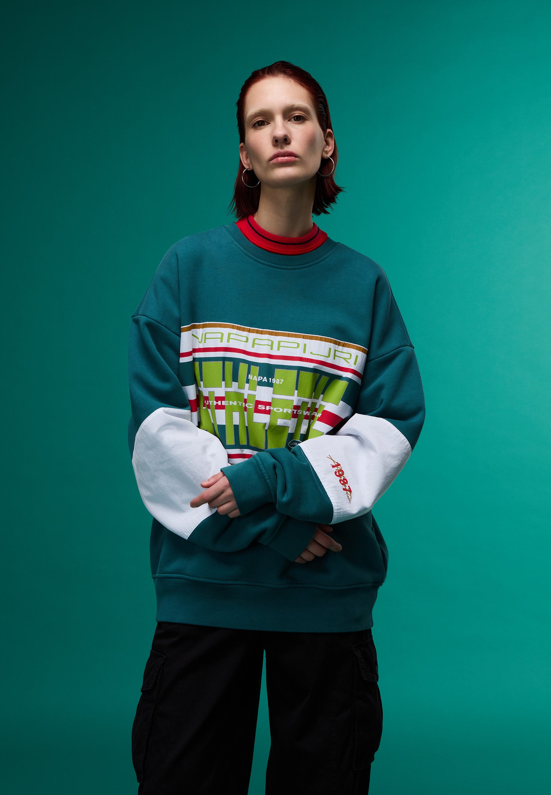 Martin Rose x NAPAPIJRI ボーダー ロンT Martin Rose x NAPAPIJRI ボーダー ロンT