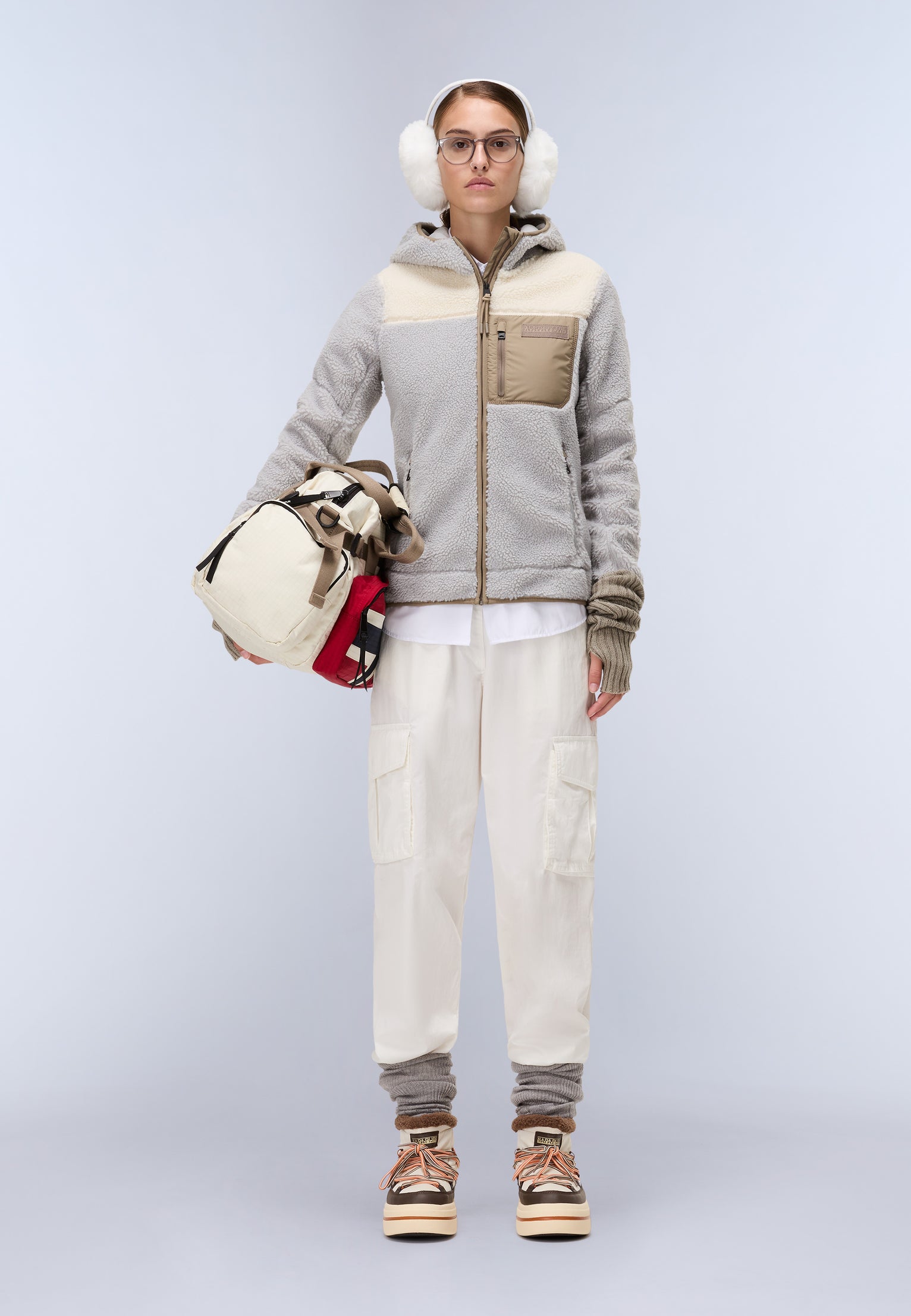 Fleecepullover mit Kapuze und Reißverschluss Yupik 