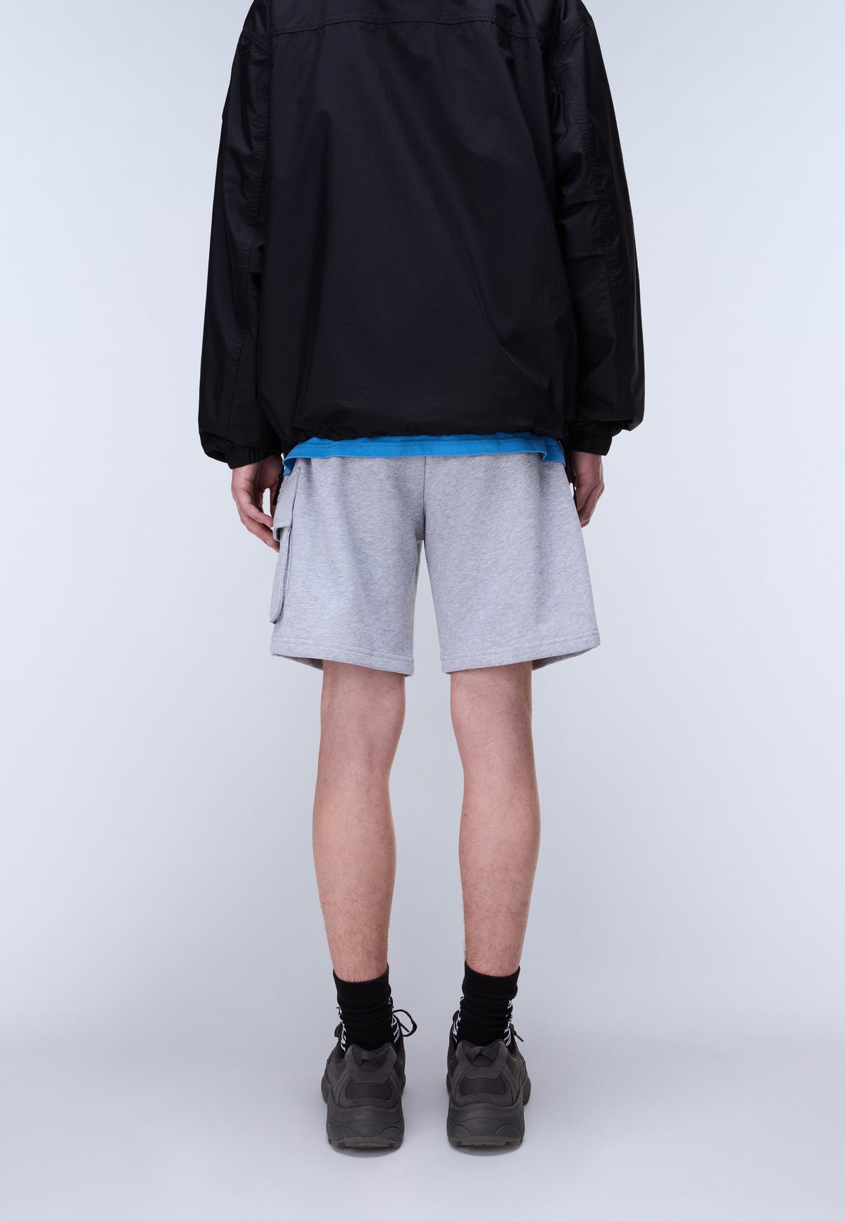 Box Logo Cargo Bermuda Shorts Light Grey - 5