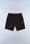 Box Logo Cargo Bermuda Shorts Black - 1