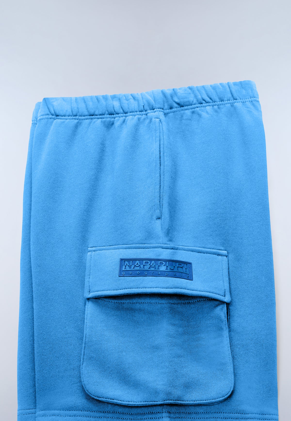 Box Logo Cargo Bermuda Shorts Light Blue - 7