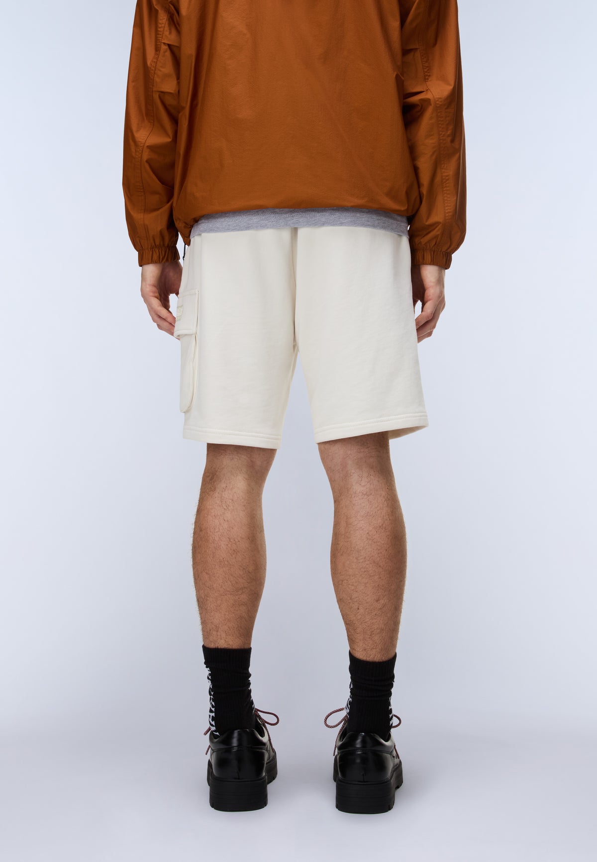 Box Logo Cargo Bermuda Shorts White Whisper - 5