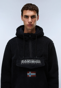 Napapijri Curly-Fleece-Pullover Burgee Zwart Heren - 2