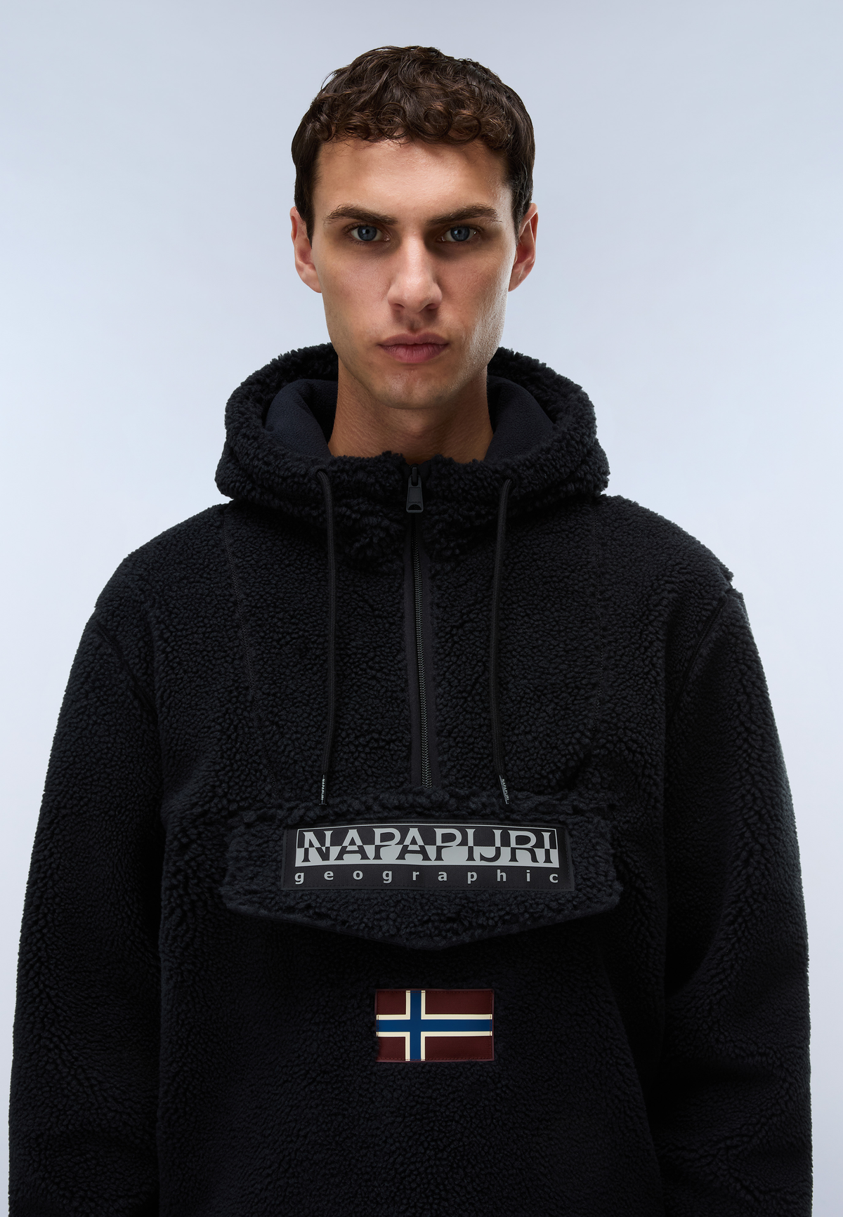 Napapijri Curly-Fleece-Pullover Burgee Zwart Heren - 2