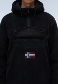 Napapijri Curly-Fleece-Pullover Burgee Zwart Heren - 6