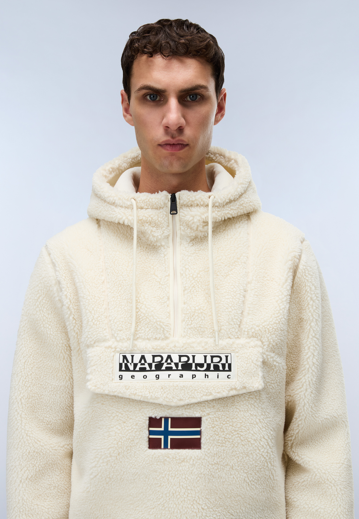 Napapijri Polaire Bouclée Burgee Blanc Homme - 2