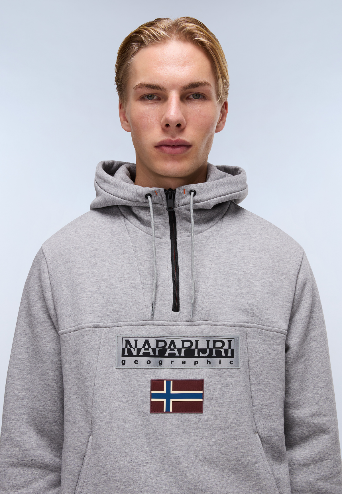 Burgee Hoodie Medium Grey Melange - 2