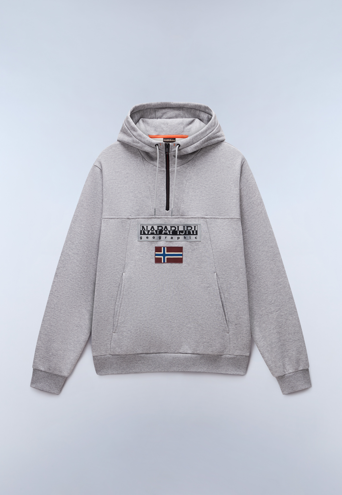 Burgee Hoodie Medium Grey Melange - 1