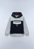 Burgee Hoodie (4-16 Years) Grey Black - 1