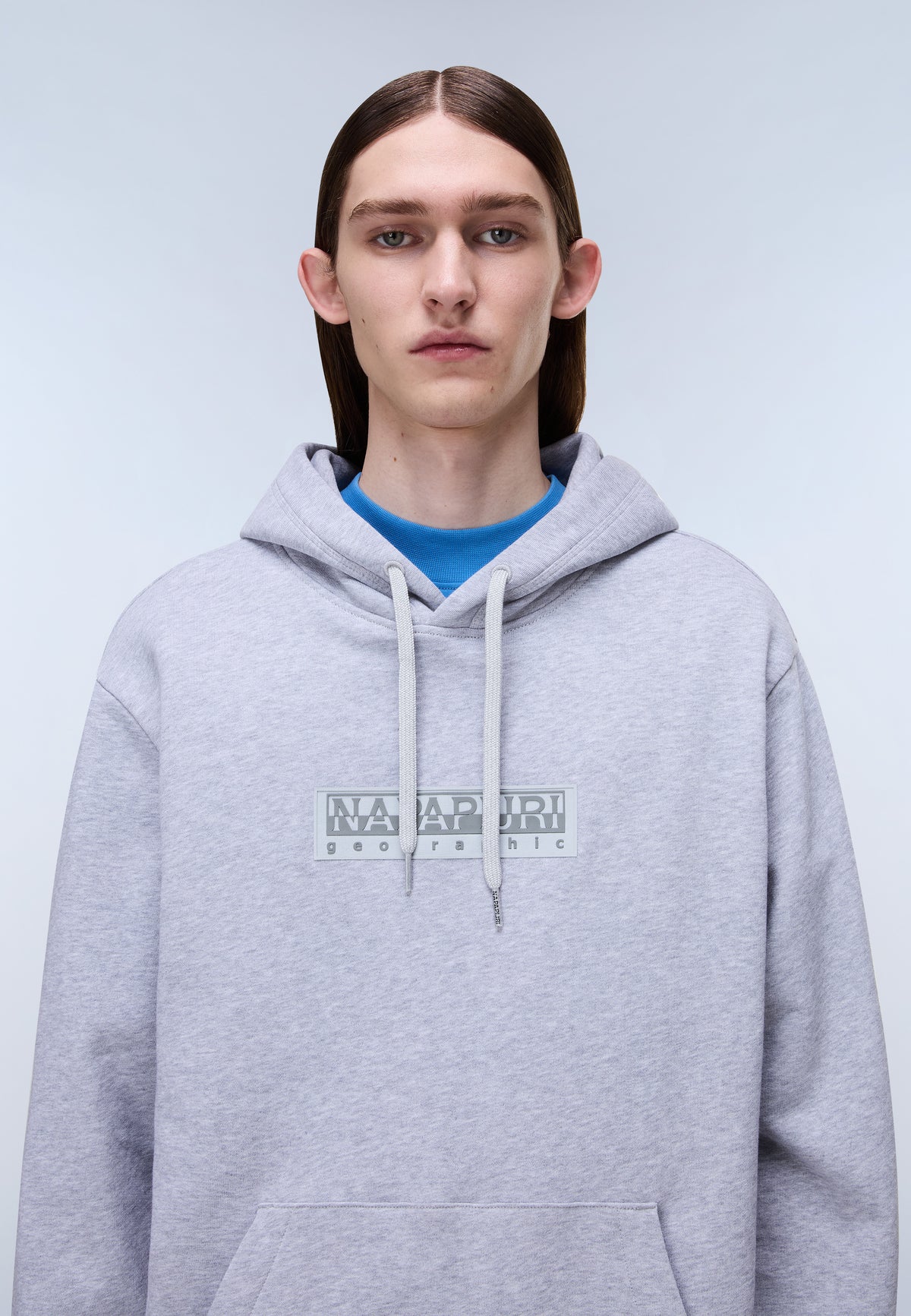 French Terry Kapuzenpullover Box Logo  - 2