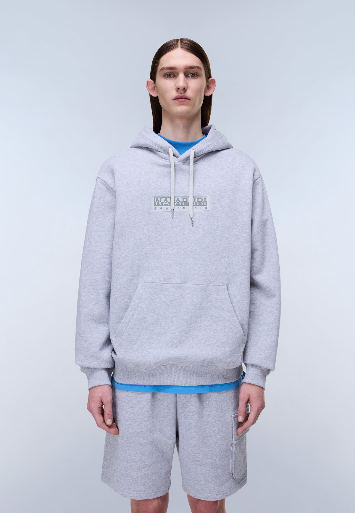 French Terry Kapuzenpullover Box Logo  - 3