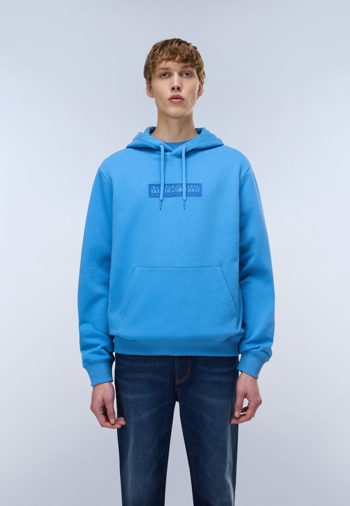 French Terry Kapuzenpullover Box Logo  - 3
