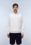 Box Logo French Terry Hoodie White Whisper - 3